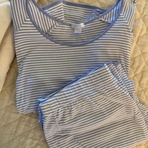 LAKE Pajamas Classic Long Long Set in Hydrangea, Size Large